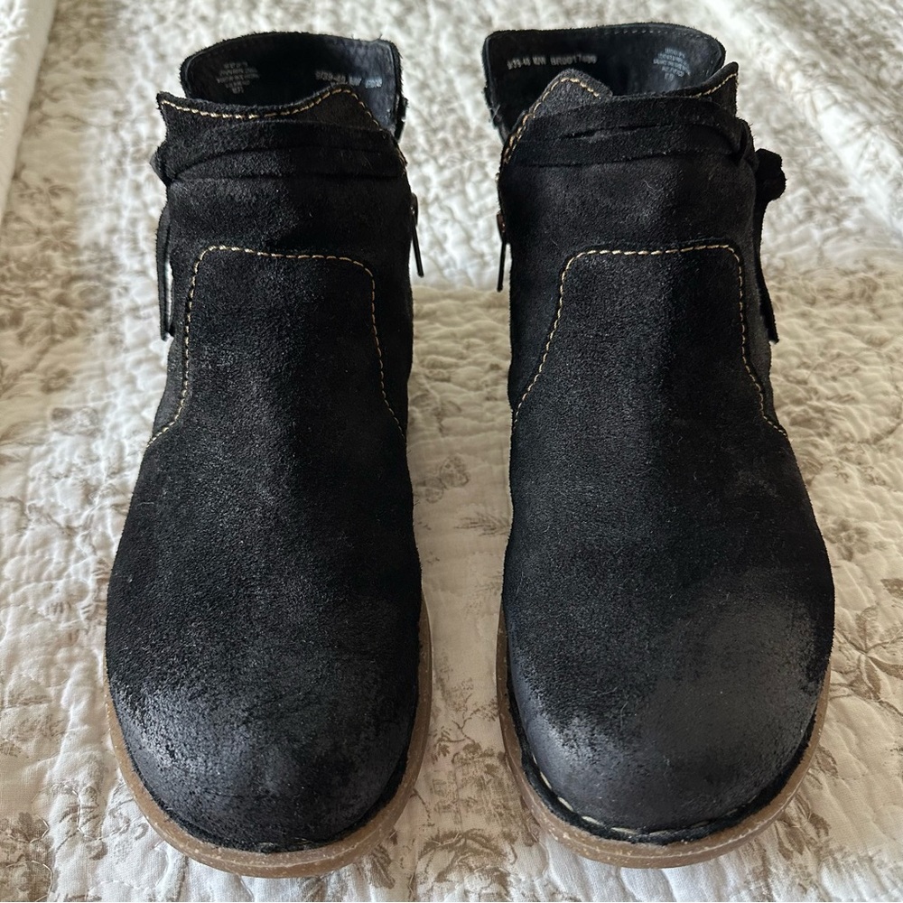 Born Black Ankle Boots - Picture 3 of 15